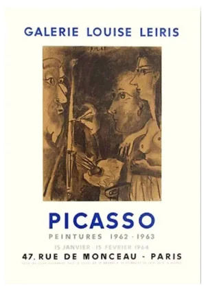 Pablo Picasso, Galerie Louise Leiris Exhibition Poster, 1962/1963, Lithograph on Vellum Paper