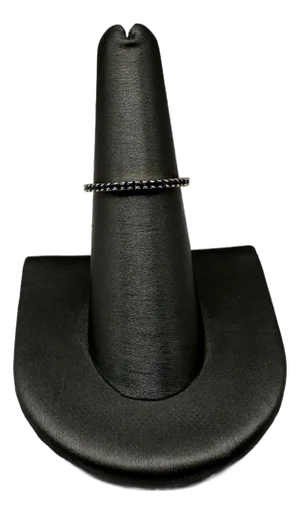 Blue Sapphire Eternity Ring in 14kt Yellow Gold - 1.25mm, Size 6.5, New