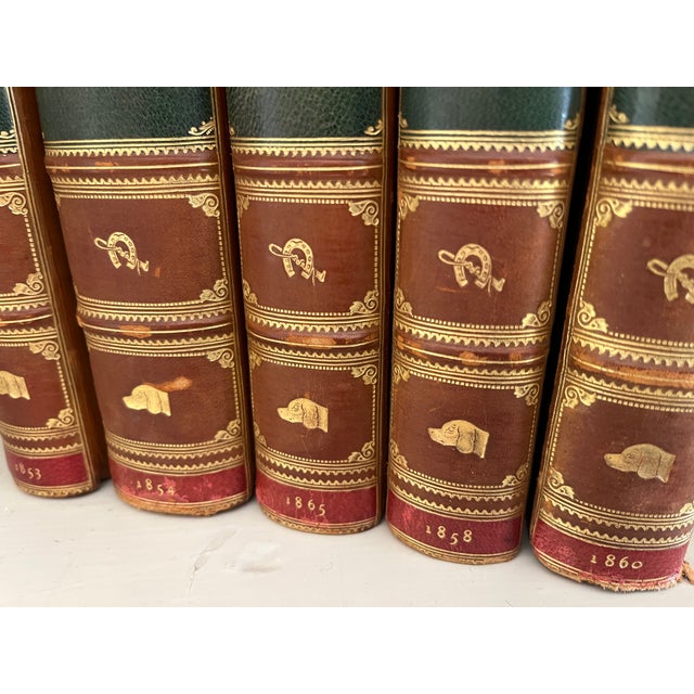 Mid 19th Century Antique 19th Century Fine Leather Bindings - Books by Robert Smith Surtees - 5 Volumes For Sale - Image 5 of 11