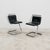 Vintage Chrome Tubular Chairs by Luigi Bardini, 1970s, Set of 2 For Sale - Image 3 of 9