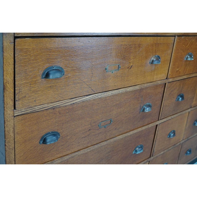 Large Dutch Oak Apothecary Cabinet, 1930s For Sale - Image 6 of 18