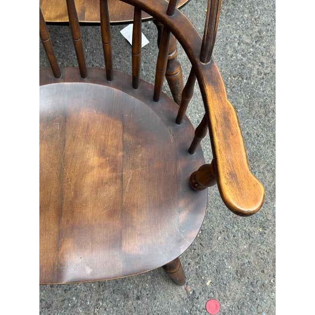 1910s Antique Captains Chair For Sale - Image 9 of 12