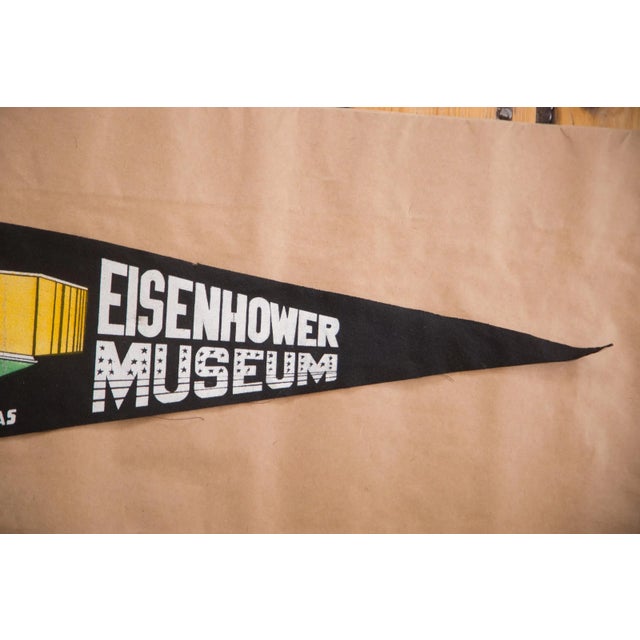 Contemporary Vintage Eisenhower Museum, KS Felt Flag For Sale - Image 3 of 3