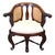 Antique Mahogany Bürgermeister Desk Chair, 1860 For Sale - Image 11 of 12