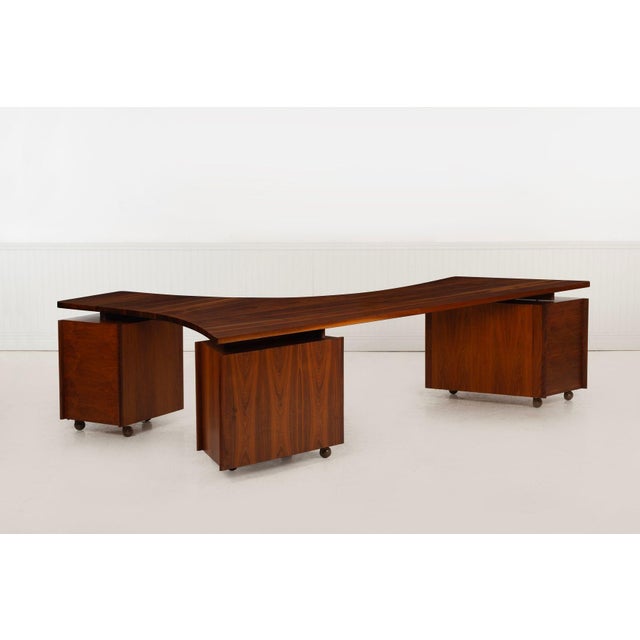 Vladimir Kagan Personal Custom Partner’s Desk, Kagan-Dreyfuss, New York 1950 For Sale - Image 4 of 18