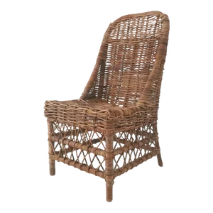 1980s Vintage Rattan Side Chair