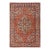 1880s Red Medallion Rustic Antique Persian Tabriz Rug 4'0" X 5'10" Handknotted Wool Carpet For Sale
