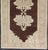 Brown Background Vintage Turkish Oushak Runner With Medallions in Cream & Ivory For Sale - Image 4 of 12
