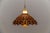 Mid-Century Modern Pendant Light in Rattan, Opaline Glass and Copper, 1960s For Sale - Image 6 of 9