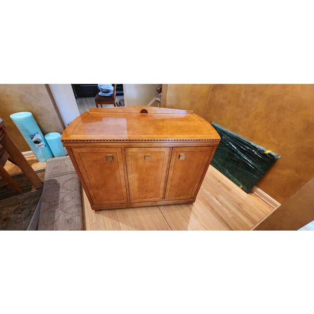 Biedermeier Beautiful Hickory White Co. Biedermeier Style Genesis Server, Attributed For Sale - Image 3 of 4