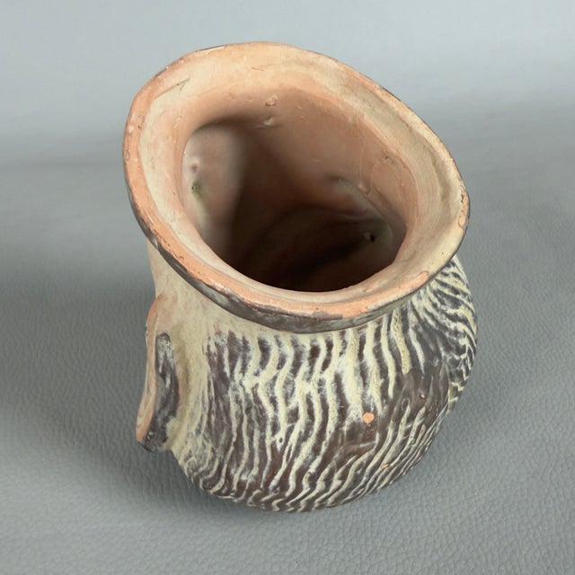 Ceramic Classical Greek Head Sculpture in Terracotta, 1960s For Sale - Image 7 of 11