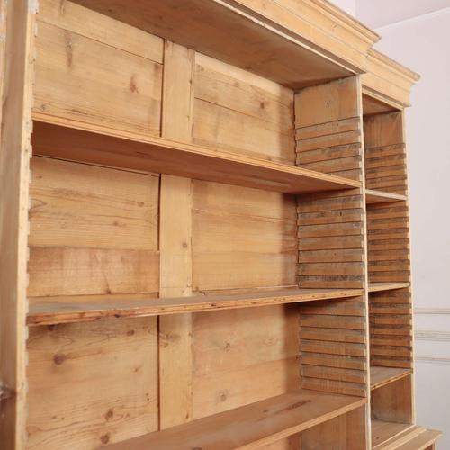 Georgian Pine Open Bookcase For Sale - Image 9 of 10