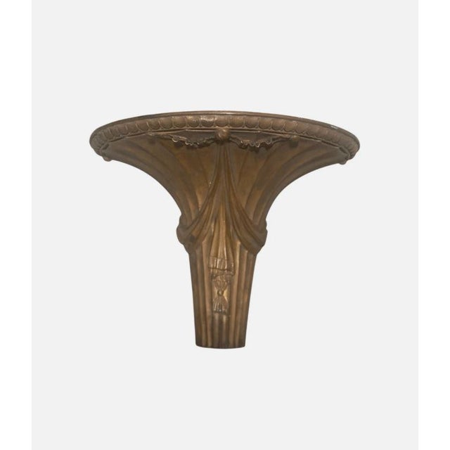Antique Neoclassical Style Wall Bracket Sconce Shelf Copper For Sale In Pittsburgh - Image 6 of 6