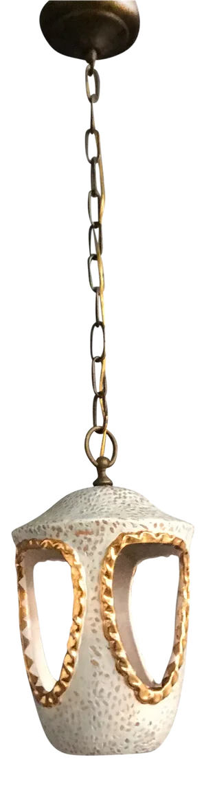 Italian Ceramic Ceiling Lamp, 1970s