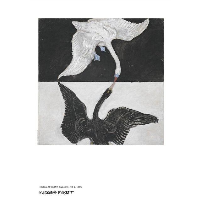 Hilma Af Klint the Swan Official Exhibition Poster Dimensions: 27,5 x 39,3 in / 70 x 100 cm Sold unframed