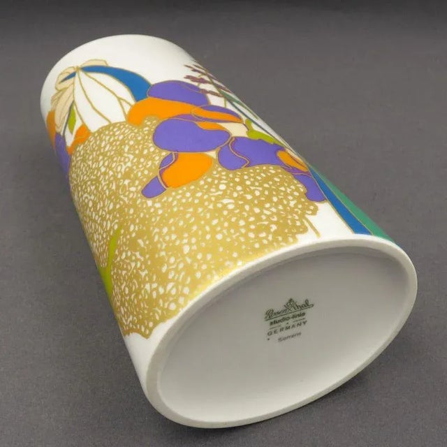 Ceramic Porcelain Vase by Rosamunde Nairac for Rosenthal Studio Line For Sale - Image 7 of 9