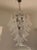 Metal Contemporary Murano Glass "Petals" Chandelier With a Black Metal Frame in Mazzega Style For Sale - Image 7 of 10