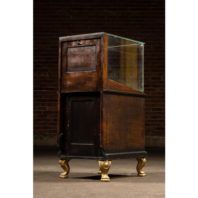 Early 20th Century Early 20th Century Writing Implement Glass Shop Display Cabinet For Sale - Image 5 of 12