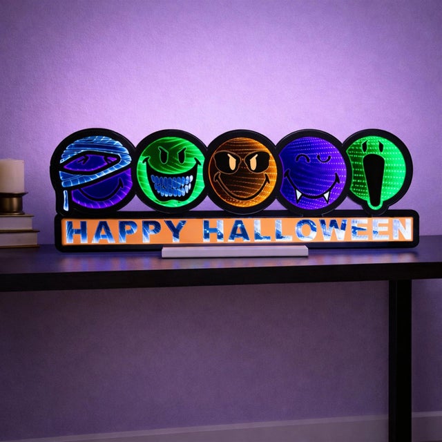 Contemporary Smiley World Happy Halloween Ekkolight 35"L For Sale - Image 3 of 3