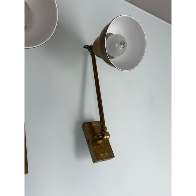 Visual Comfort French Library Single Arm Wall Lamps, Pair For Sale - Image 9 of 12