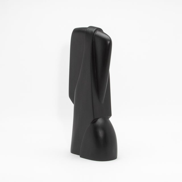 Modern Abstract Sculpture in Black Oak by Patrick Coard Paris For Sale In Los Angeles - Image 6 of 9