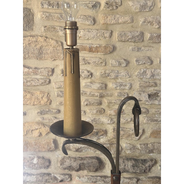 Black Lamp Post by Jean Pierre Rickaert, 1950s For Sale - Image 8 of 18