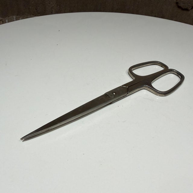 Mid-Century Modern 1960s Mid-Century Modern Italian-Made Office or Dressmaking Shears I S A For Sale - Image 3 of 14