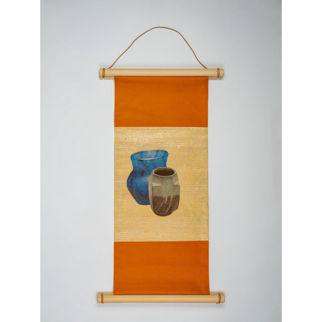 Japanese Ceremonial Silk Wall Tapestry by Renaras For Sale - Image 4 of 4