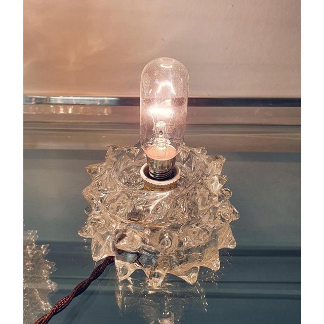 Rostrato Murano Glass Table Lamps from Barovier & Toso, Italy, 1940s, Set of 2 For Sale - Image 6 of 11
