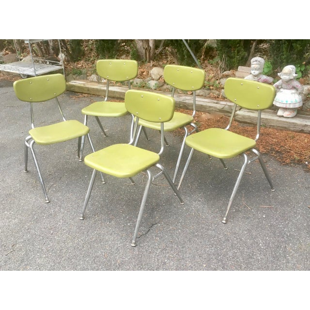 Vintage Mid Century Modern Virco School Chairs Chairish