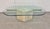 Post Modern Travertine Glass Top Coffee Table For Sale In Philadelphia - Image 6 of 7