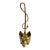 Virginia Metalcrafters Brass Fox & Whip Door Stop For Sale