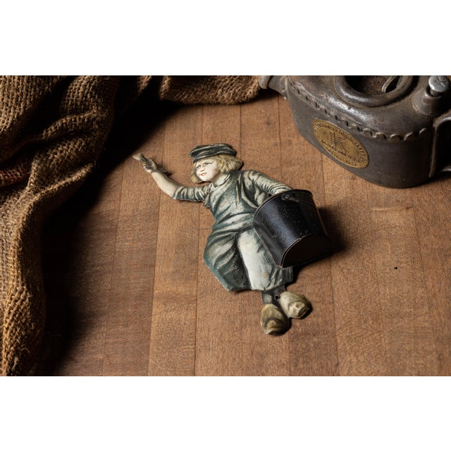 Mid 20th Century Framed Collection of Antique Advertising Pot Scrapers For Sale - Image 5 of 13