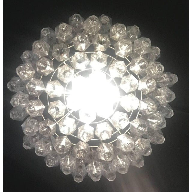 Poliedri Murano Glass Chandelier in the style of Carlo Scarpa, 1980s For Sale - Image 9 of 18
