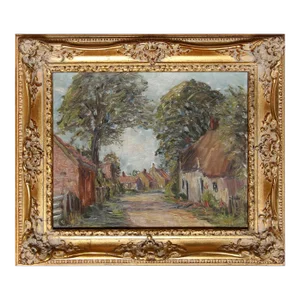 Harold Bennet, Brigsley Village, Lincolnshire, Painting