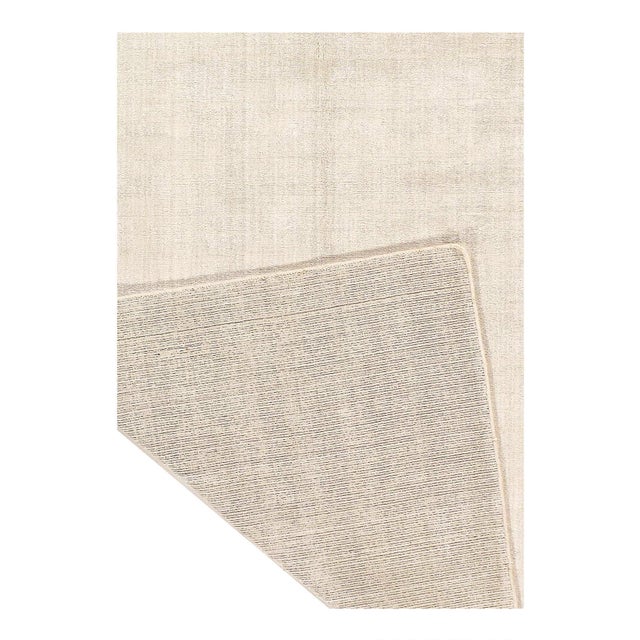 Modern Pasargad DC Beige Color Hand Knotted Modern Rug For Sale - Image 3 of 3
