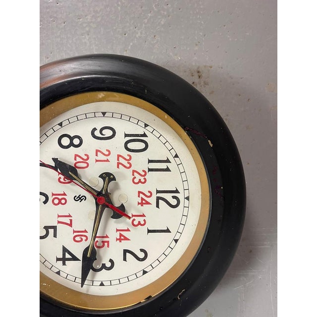Bauhaus 24-Hour Wall Clock from Siemens Halske, Germany, 1930s For Sale - Image 13 of 16