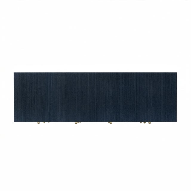 Nora 60 in. W Raffia 6 Drawer Dresser, Blueberry For Sale - Image 10 of 11