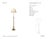 Chapman & Myers by Visual Comfort Signature Overseas Adjustable Club Floor Lamp in Antique-Burnished Brass with Silk...