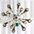 Chandelier in Iron, Brass and Lacquered Wood, 20th Century For Sale - Image 10 of 13