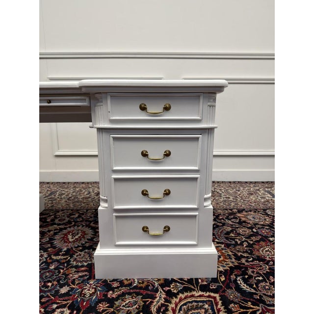 English White Chesterfield Desk For Sale - Image 12 of 18