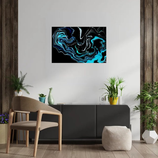 Created by South-African born artist, Bianca Meyrick Kies, 'Luminescence' Hahnemuhle Fine Art Print is in an abstract art...