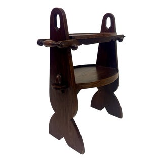 Two Tier Etagere Side Table in the style of Charles Dudouyt, 1930s For Sale