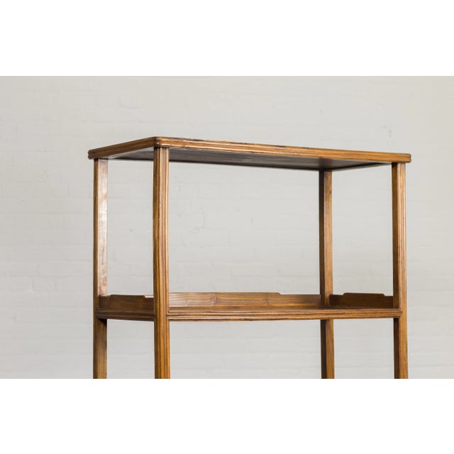 Chinese Late Qing Dynasty Period Bookshelf with Classic Design and Drawers For Sale - Image 9 of 13