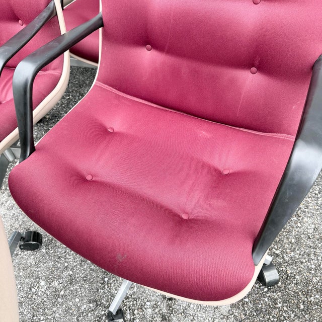 1988 Vintage Tufted Office Chairs by Steelcase - Set of 6 For Sale - Image 9 of 12