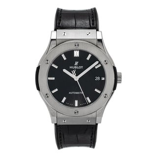 Hublot Classic Fusion 45mm 511.nx.1171.rx Black Dial Titanium Automatic Watch For Sale