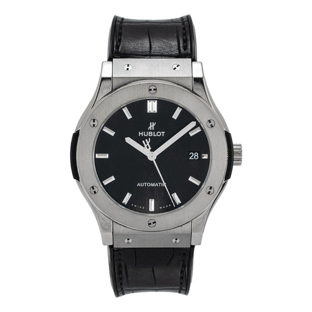 Hublot Classic Fusion 45mm 511.nx.1171.rx Black Dial Titanium Automatic Watch For Sale