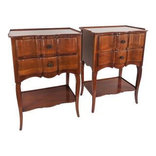 Vintage John Widdicomb French Louis XV Style Nightstands a Pair For Sale