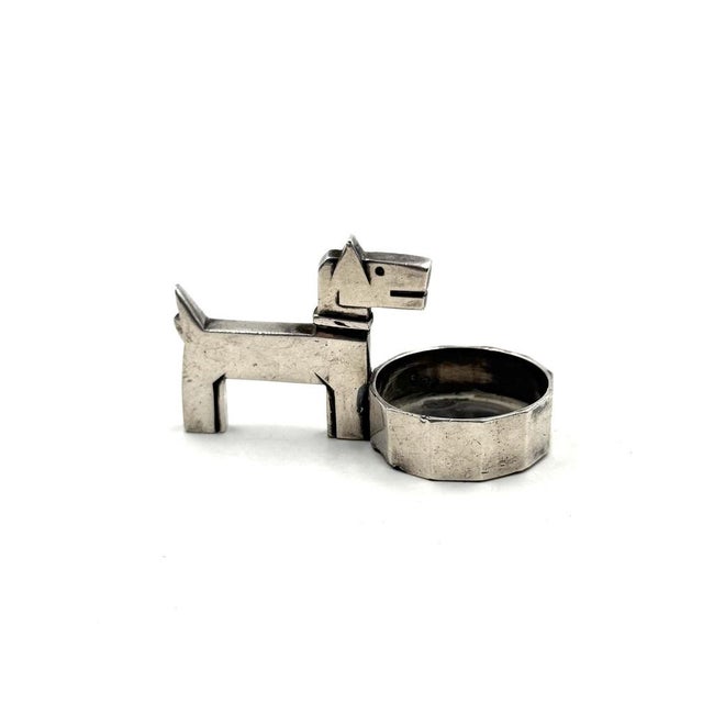 Small Art Deco Silver-Plated Ric & Mac Ashtray by Edouard Marcel Sandoz for Gallia Christofle, France, 1930s For Sale - Image 10 of 14