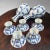Japanese Arita Porcelain Sake Set with Bamboo Motif, 1970s-1980s, Set of 7 For Sale - Image 10 of 12